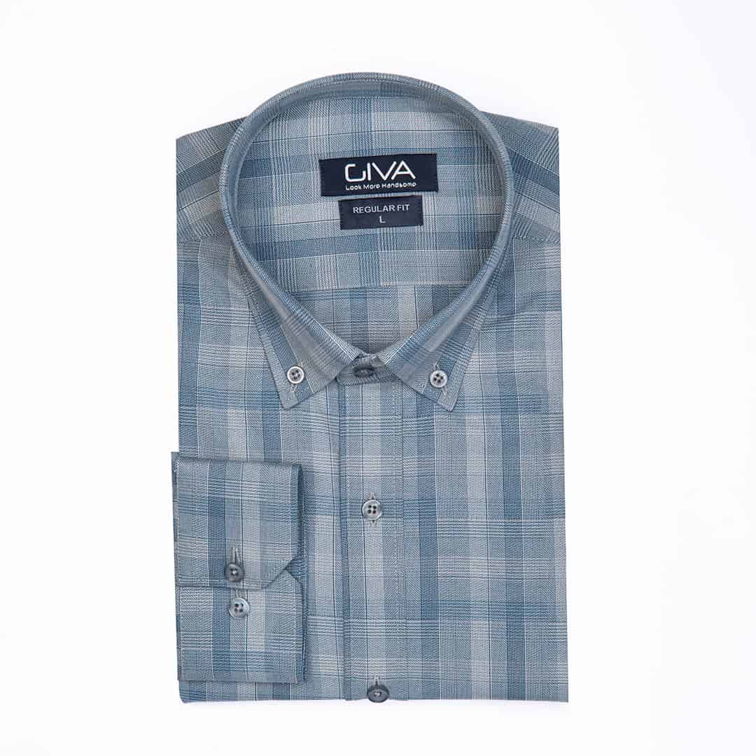 پیراهن مردانه چهارخانه 422 - Thumbnail 1